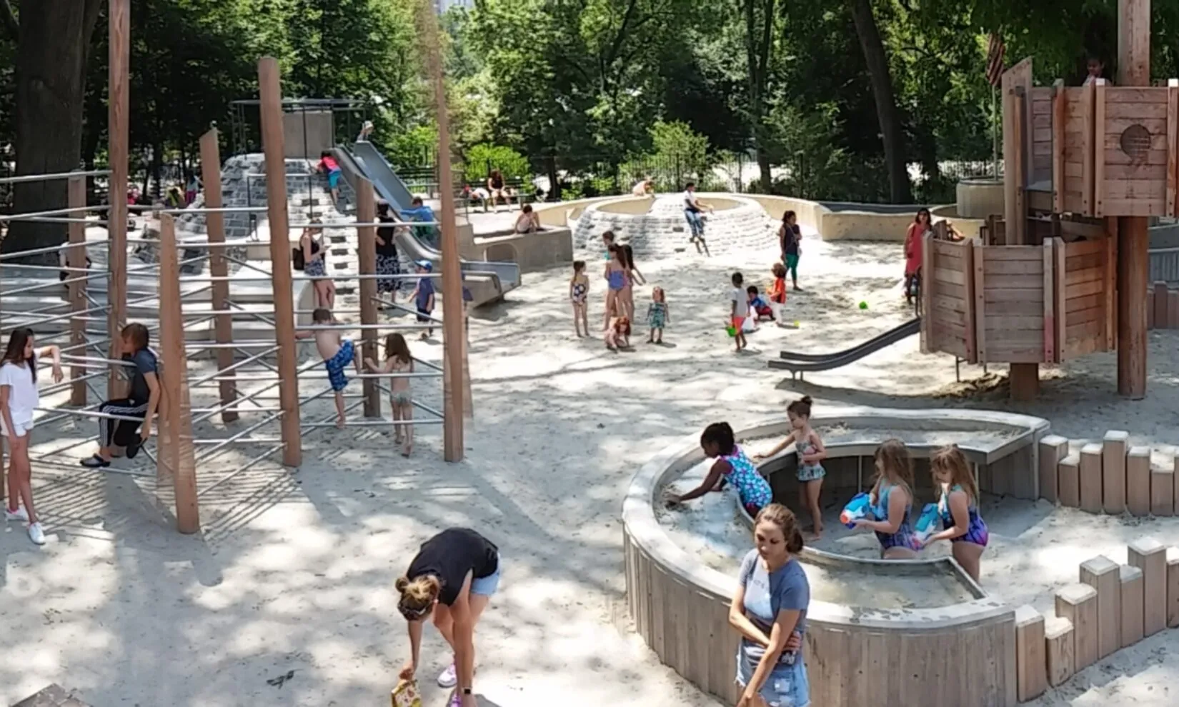 Image of a playground with children playing